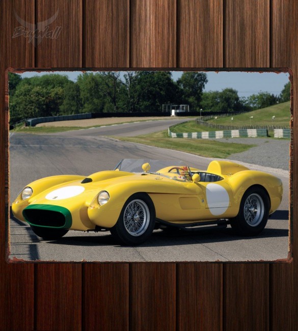 Металлическая табличка Ferrari 250 Testa Rossa Scaglietti Spyder Металлическая табличка Ferrari 250 Testa Rossa Scaglietti Spyder